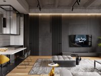 工業(yè)風格家居裝修裝飾室內(nèi)設計效果-A507-2