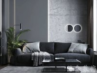 工業(yè)風格家居裝修裝飾室內(nèi)設計效果-A507-7